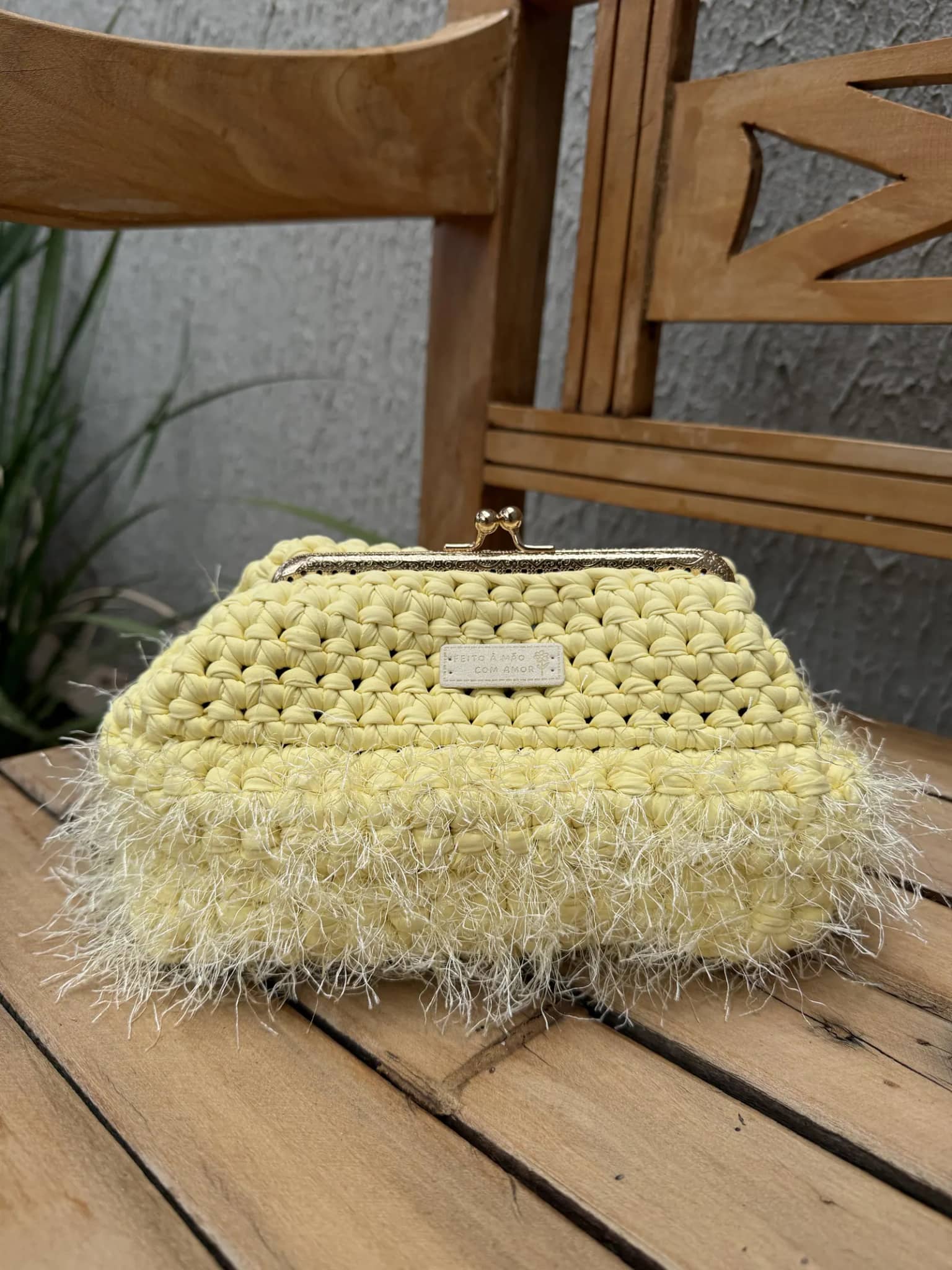 Bolsa Clutch amarela, foto 4
