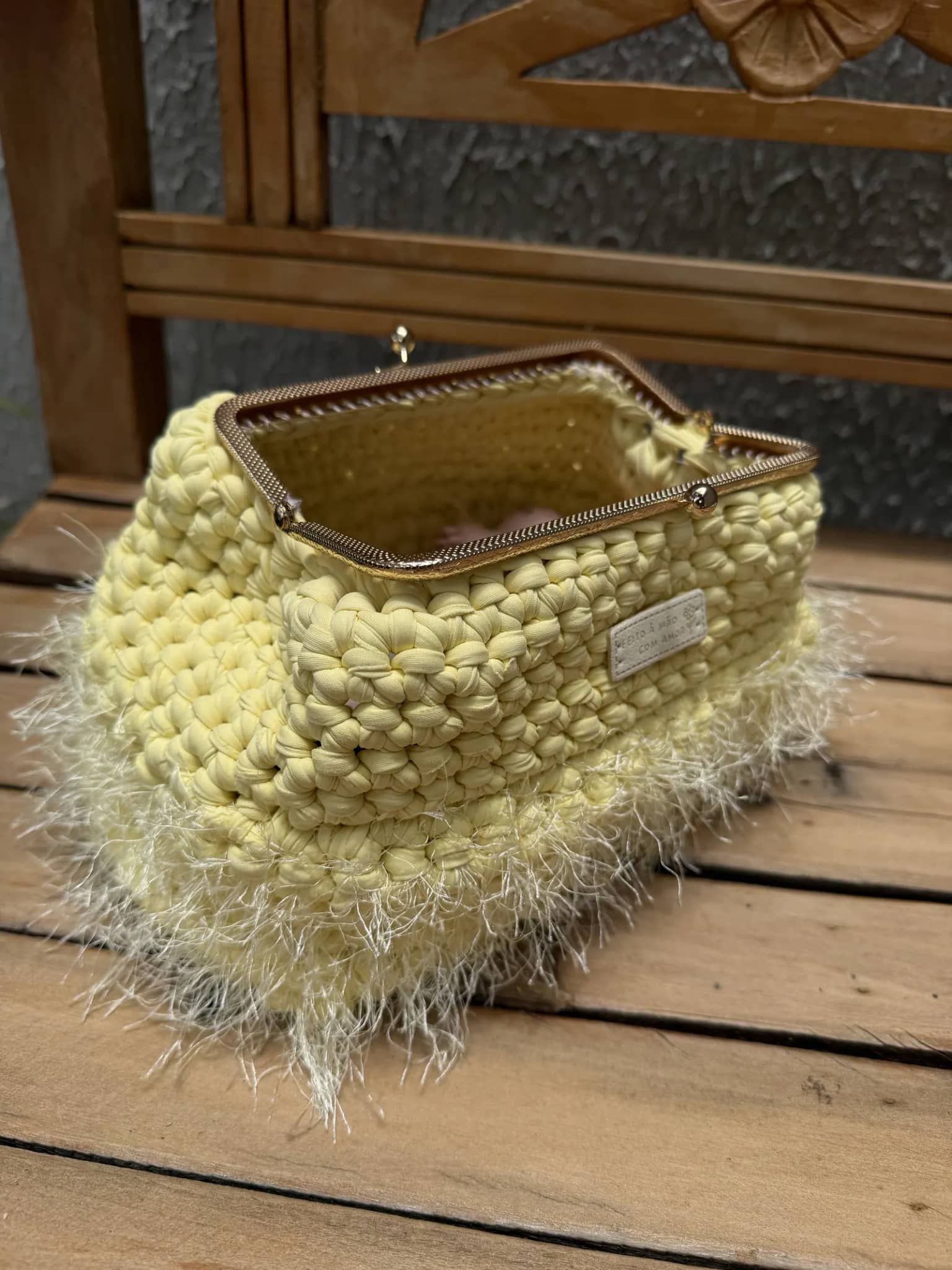Bolsa Clutch amarela, foto 6