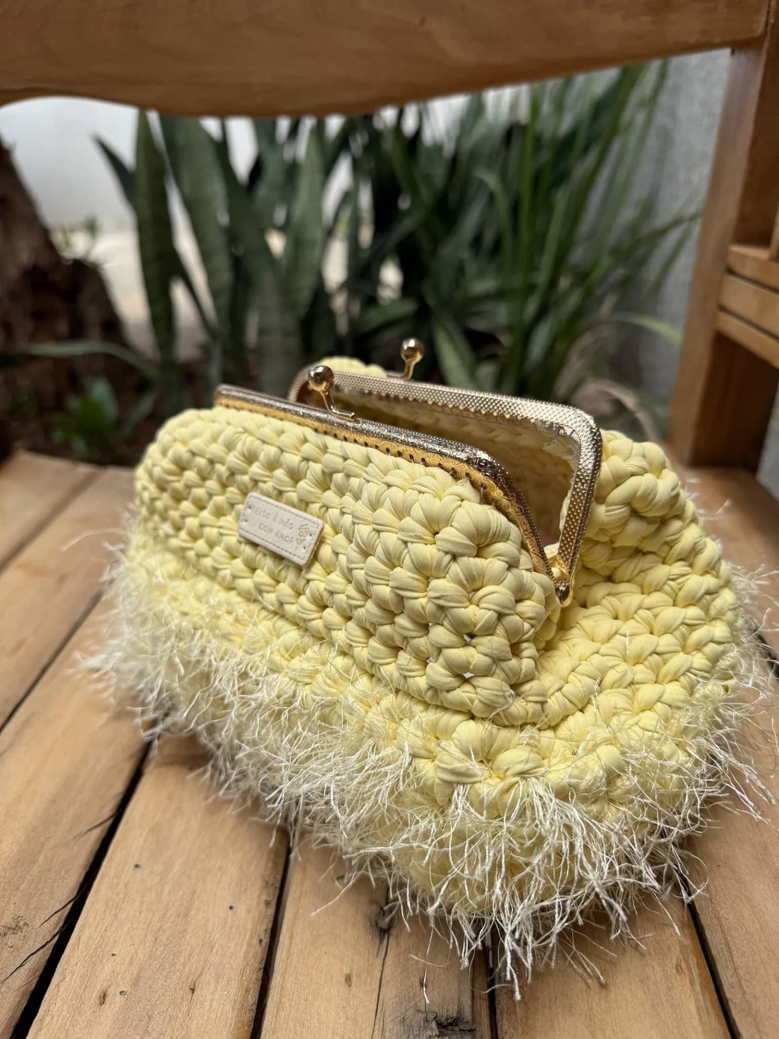 Bolsa Clutch amarela, foto 7